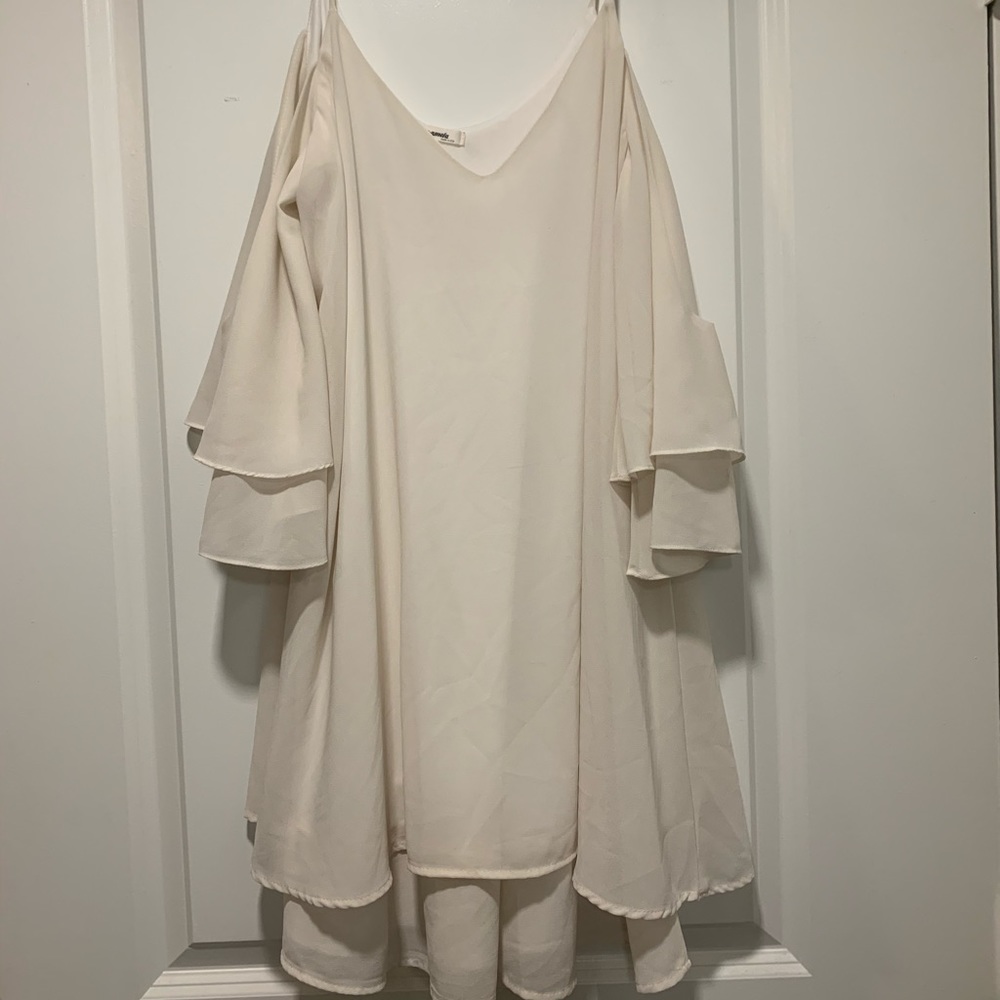 White spaghetti strap dress